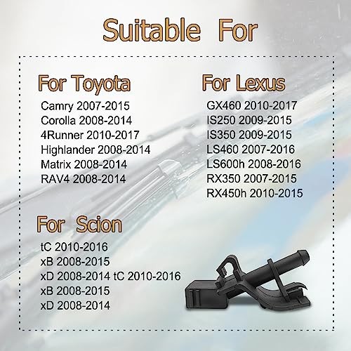 Front Windshield Washer Nozzle Kit Compatible with Corolla Camry RAV4