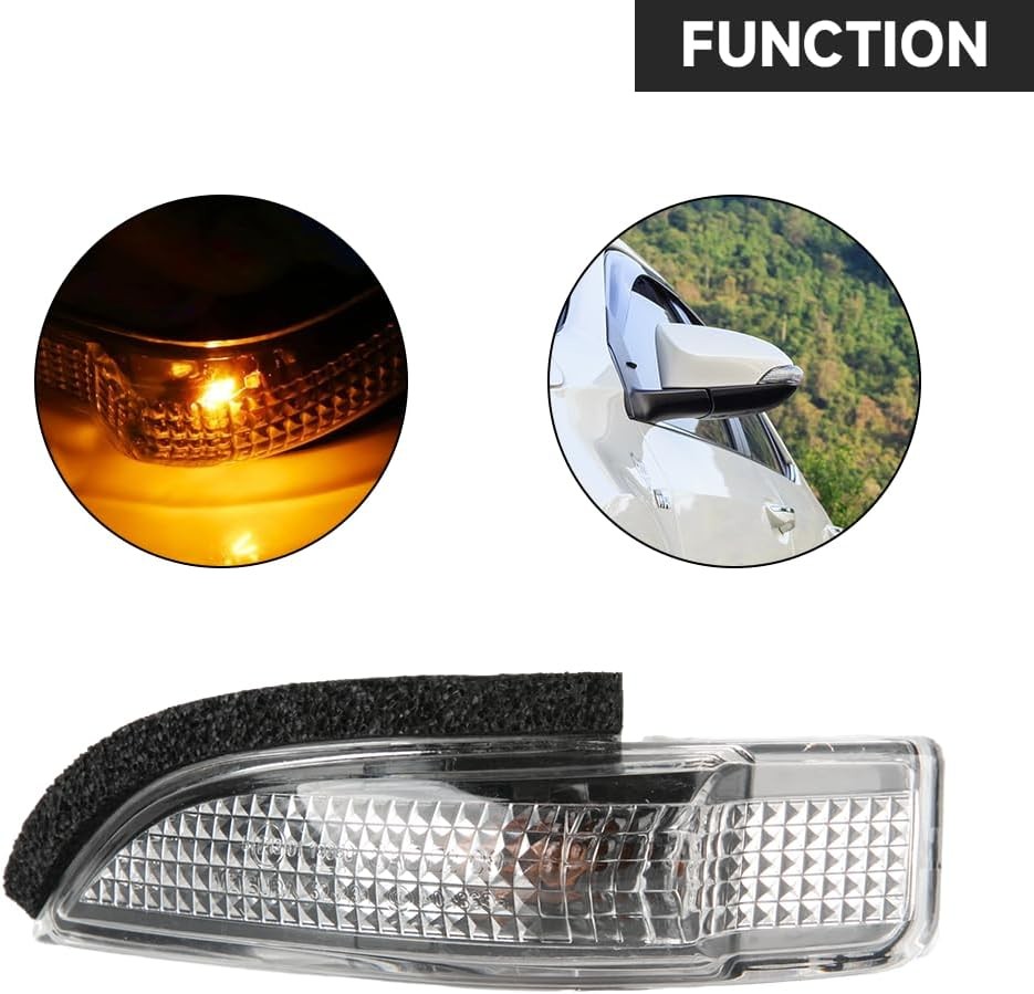 Front Left Side Wing Mirror LED Turn Signal Light Mirror Indicator Blinker Light