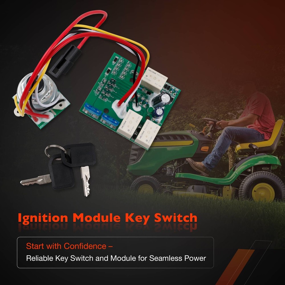 AM132500 For John Deere 325 335 345 355 Ignition Lock Switch w/ Key Module Kit
