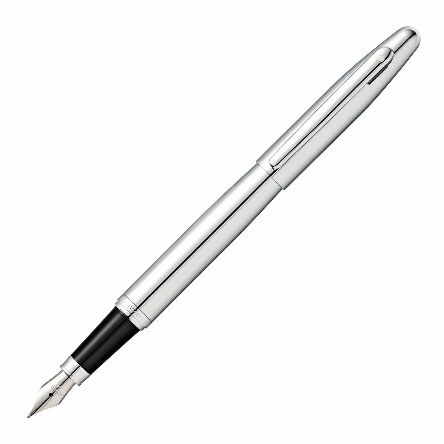 Sheaffer VFM Fountain Pen, Polished Chrome, Medium Nib, Brand New