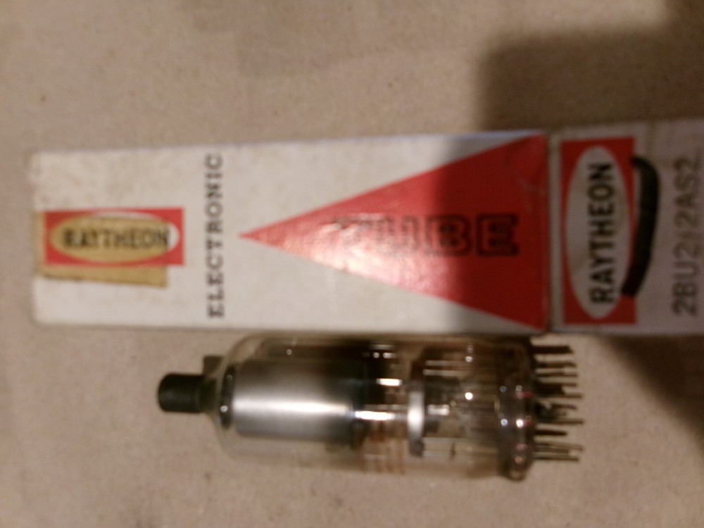 OEM VINTAGE ELECTRONIC TUBE RAYTHEON 2BU2