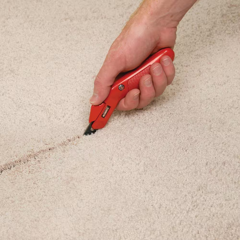 Professional Carpet Knife with Push Button for Quick Blade Change