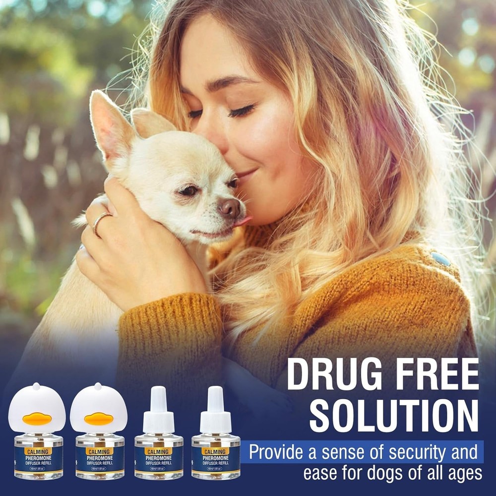 Dog Calming Pheromones Diffuser 6 in 1 Kit Appeasing Pheromone Diffuser to Ca...