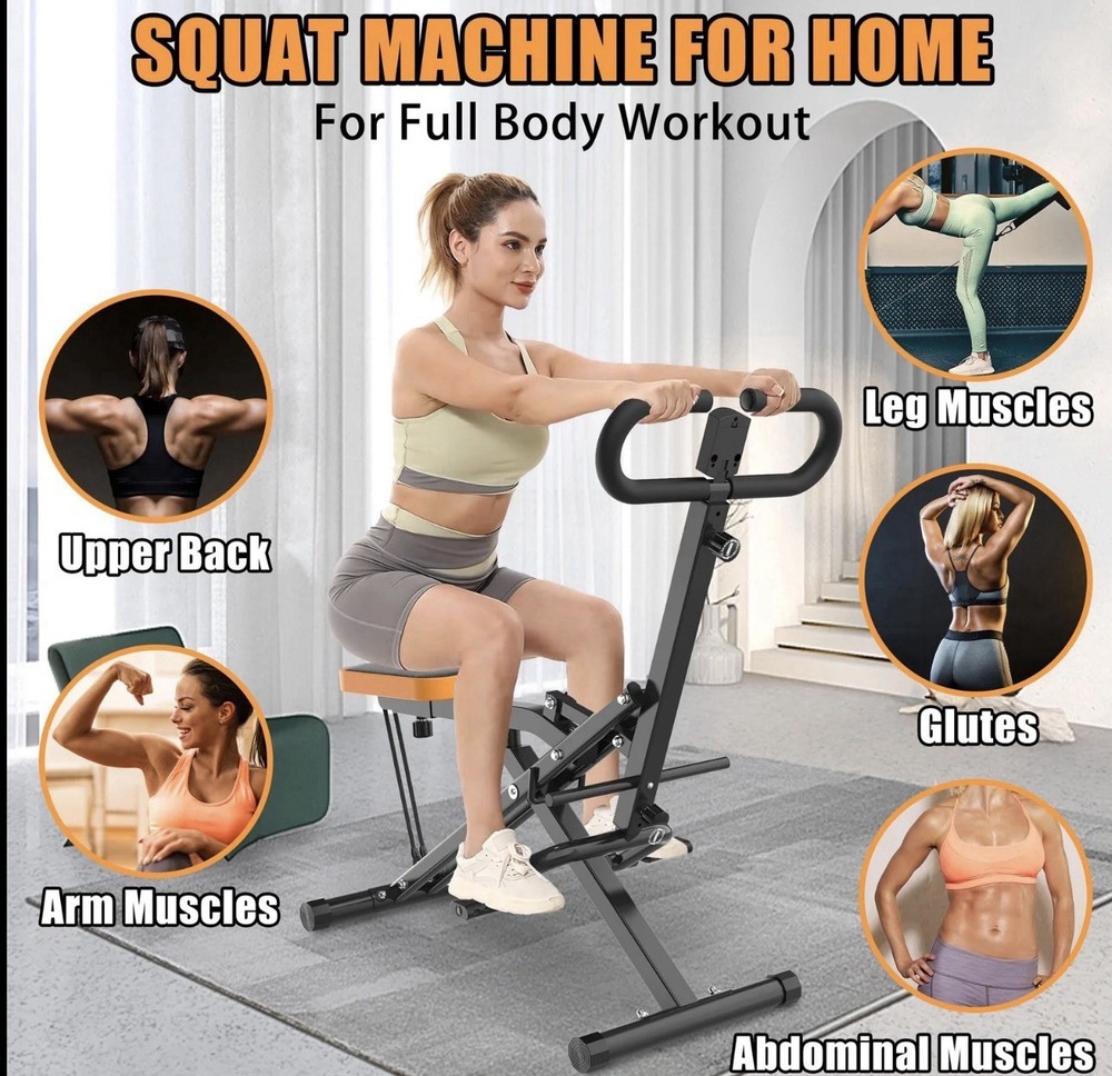 Squat Machine For Home, Assist Trainer For Glutes Workout Foldable