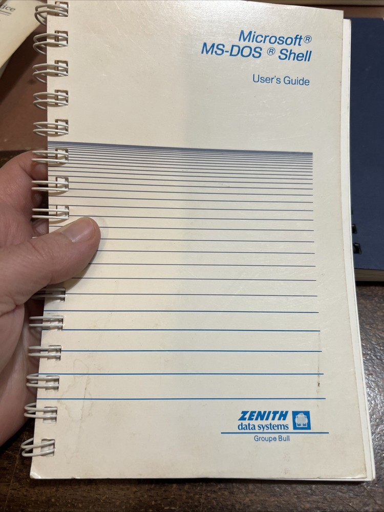 Zenith Z-386 Manual Guide Toolbox Data Systems Ms-dos Shell Lot 1990
