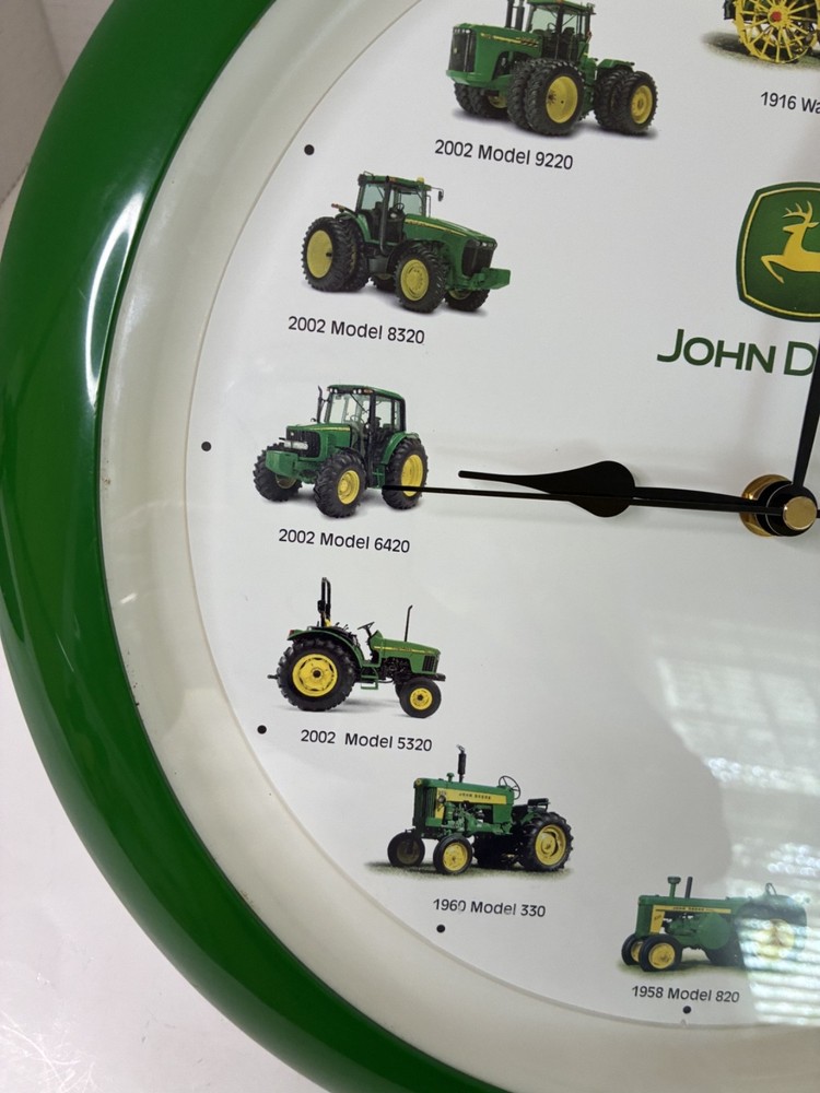 John Deere Tractor Clock with Authentic Tractor sounds tested works