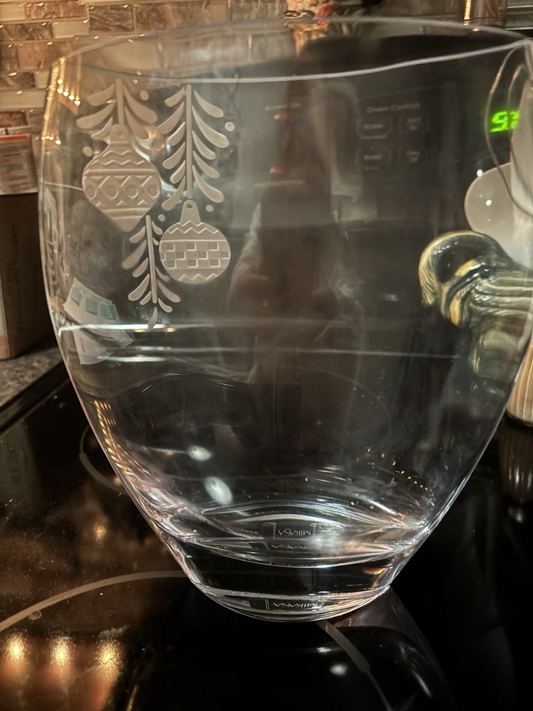 Beautiful 3d Clear Christmas Vase