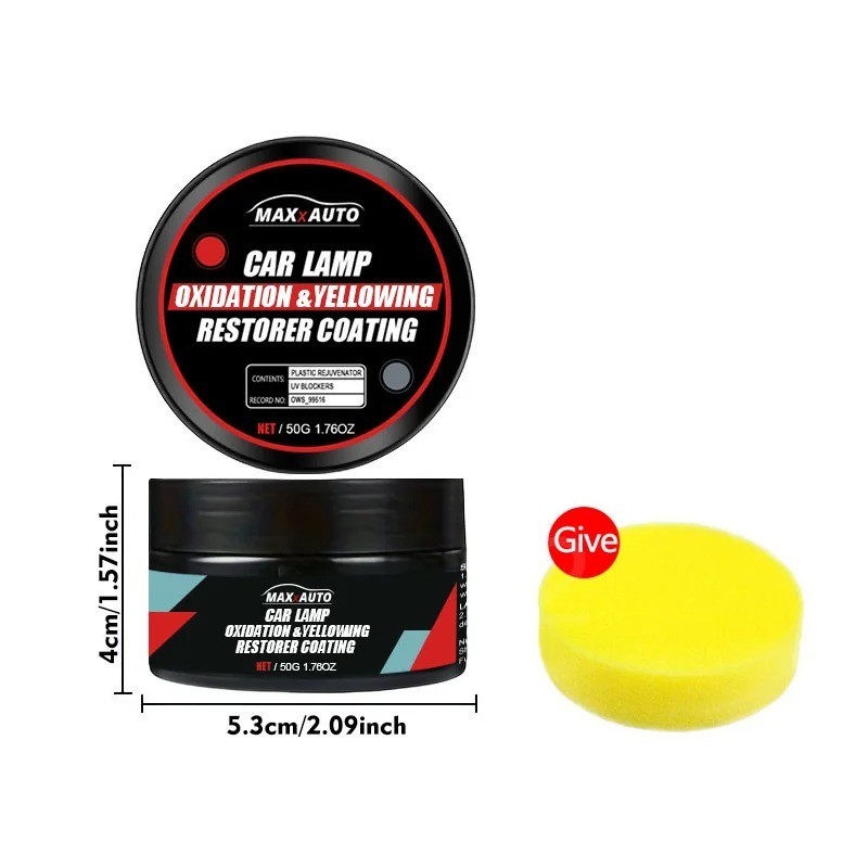 Car Headlight Restoration Kit Scratch Remover