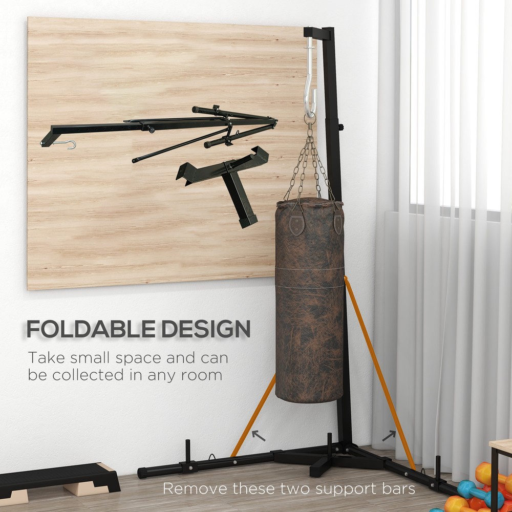 Punch Bag Stand for Heavy Bag, Foldable and Height Adjustable