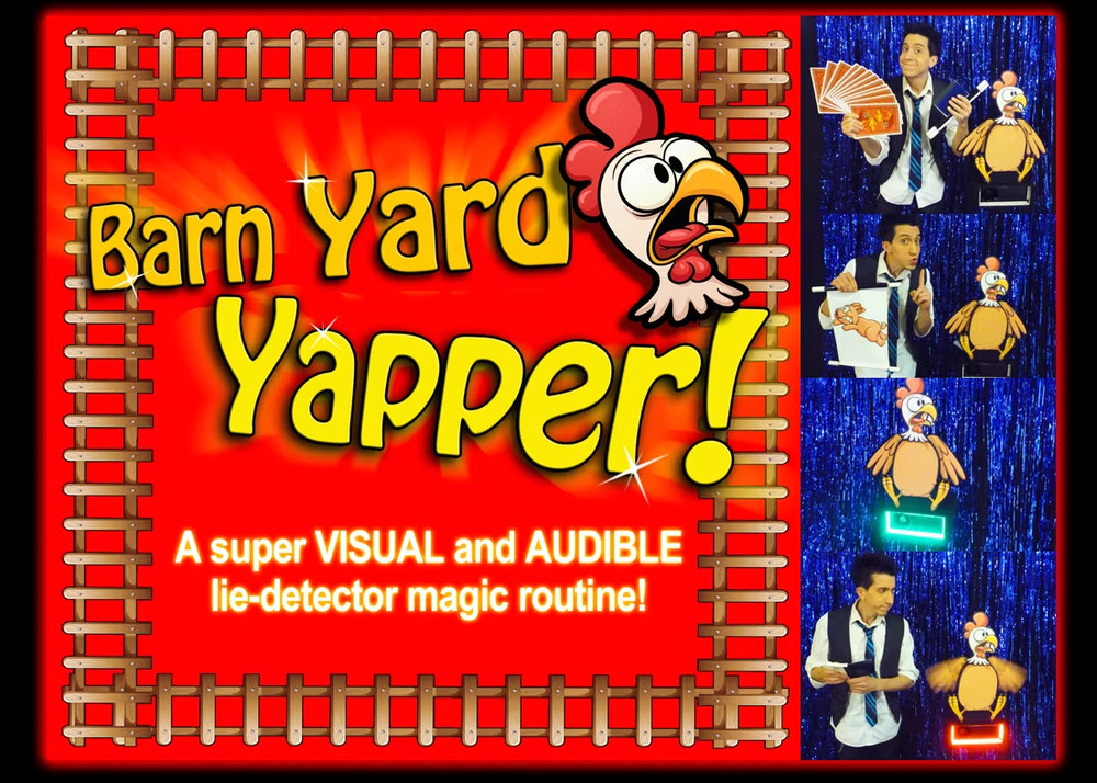 Barn Yard Yapper by Jay Mattioli Magic Mentalism Tricks W/ATA Case