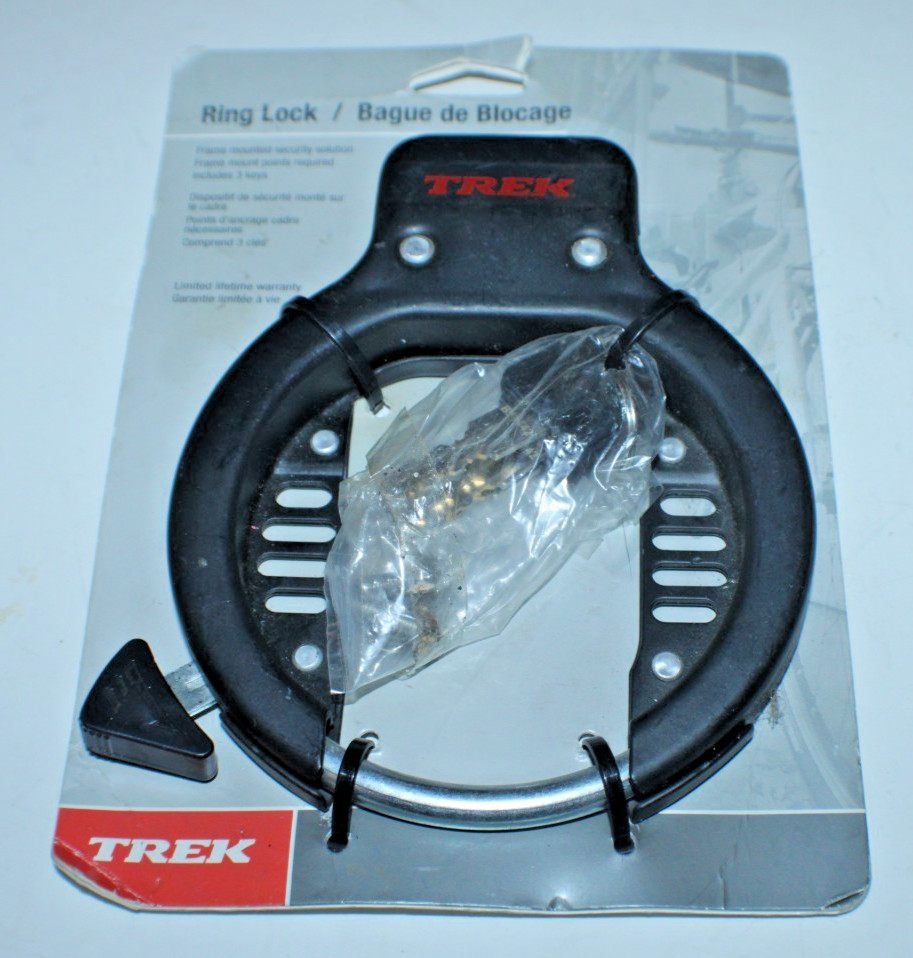Trek Bicycles Ring Lock Frame Mounted Plate Lock Seat Stay Keys #428422 Specific