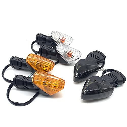 2Pcs Motorcycle Turn Signal Indicator Light Compatible with White Shell