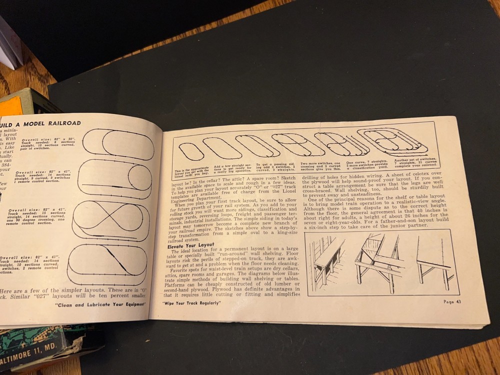1952 Instructions For Assembling And Operating Lionel Trains & some Grass