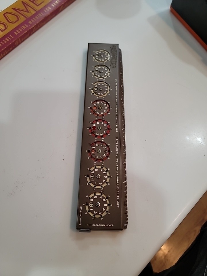 Vintage Addometer Reliable Typewriter & Adding Machine Co w/Stylus