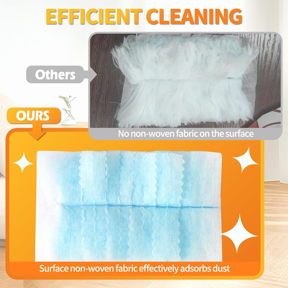 Electrostatic Duster Refills, 60 Count, Compatible with Swiffer, Unscented