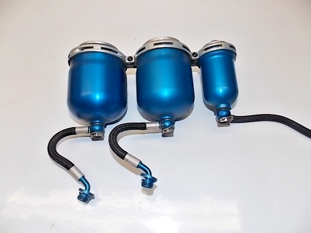 Roush Spun Alum 3 tank brake fluid reservoirs BMRS L/W lines AP race 061725-3