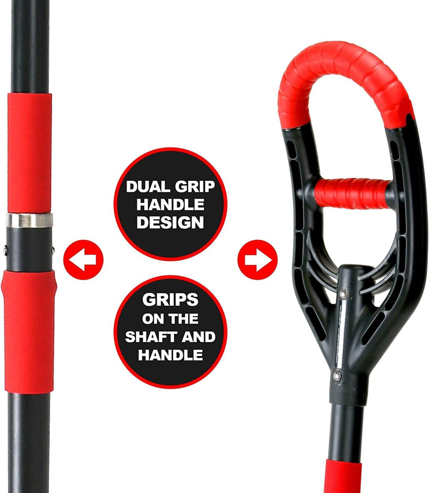 Lightweight Multi-Digger Spade with Dual Grip & Root Saw Cutter