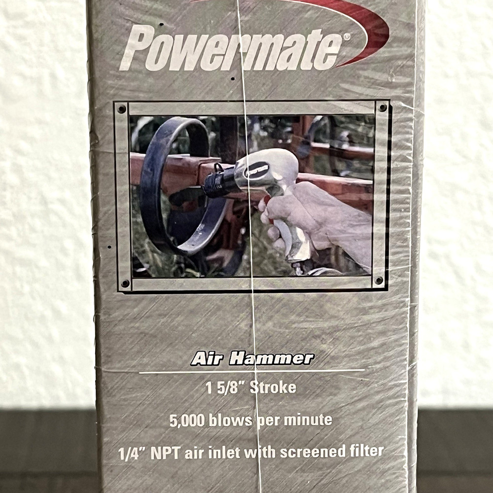 Powermate Air Hammer Multi-Purpose Use Durable Steel Variable Speed with Chisels