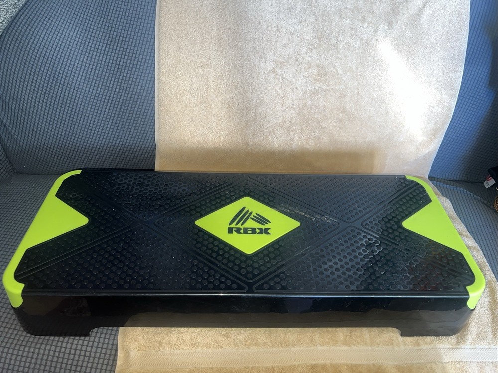 RBX Aerobic Step Platform with Non-Slip Textured Surface -2-Level Adjustable ...