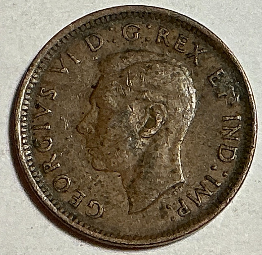 1942 (no mintmark) Canada Cent KM# 32