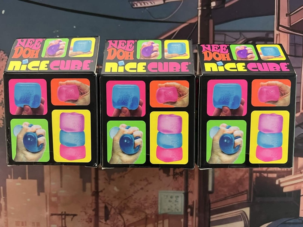 Needoh HOT 🔥 VIRAL TIKTOK NICE CUBE SUPER SOLID SQUISH NEE DOH - COMPLETE SET!