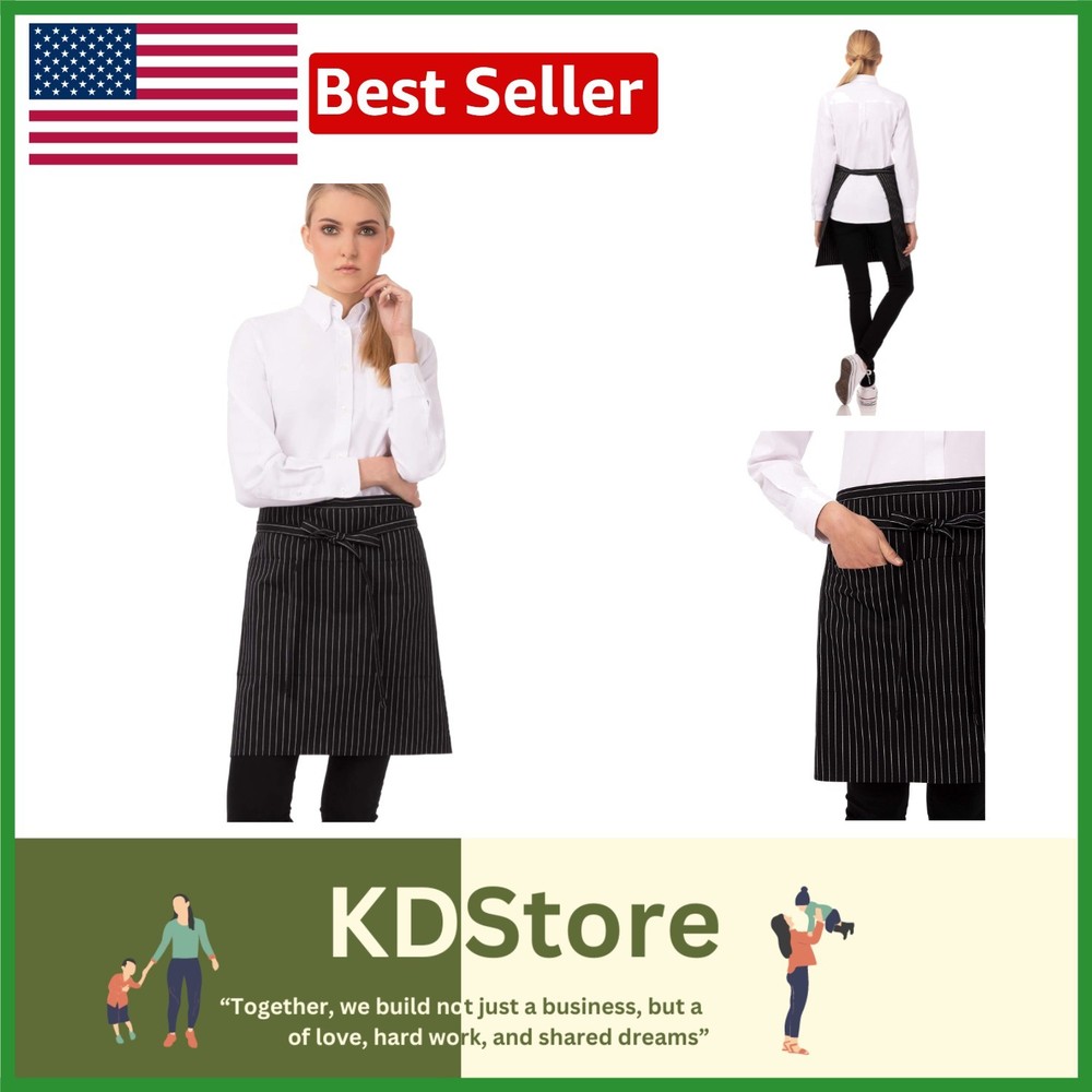 Unisex Half Bistro Server Apron: Durable, Comfortable, and Versatile