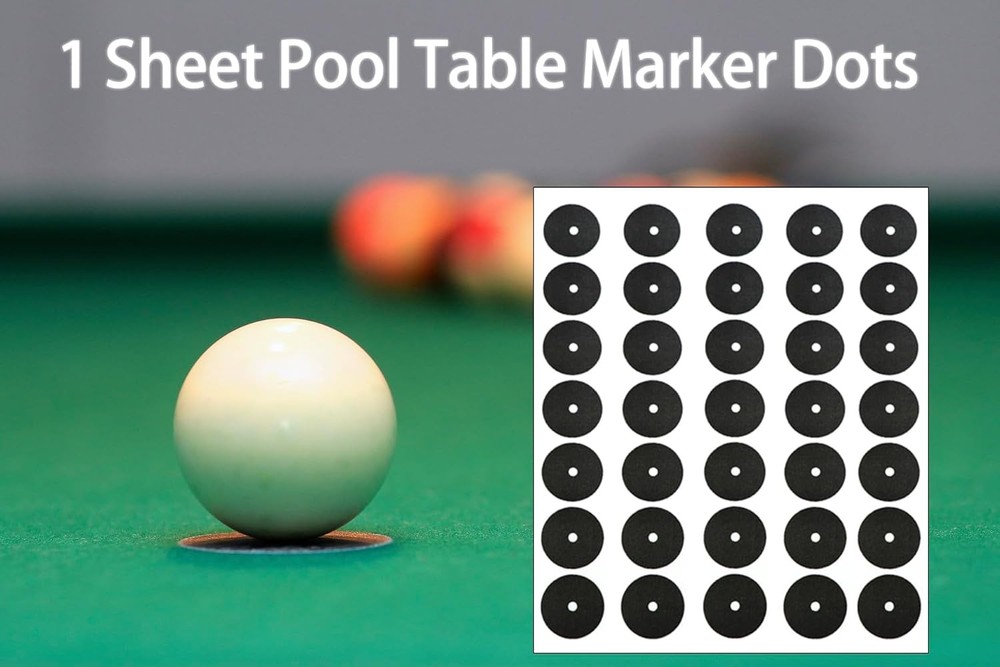 Pool Table Marker Dots Billiard Spot Stickers Replacement Set
