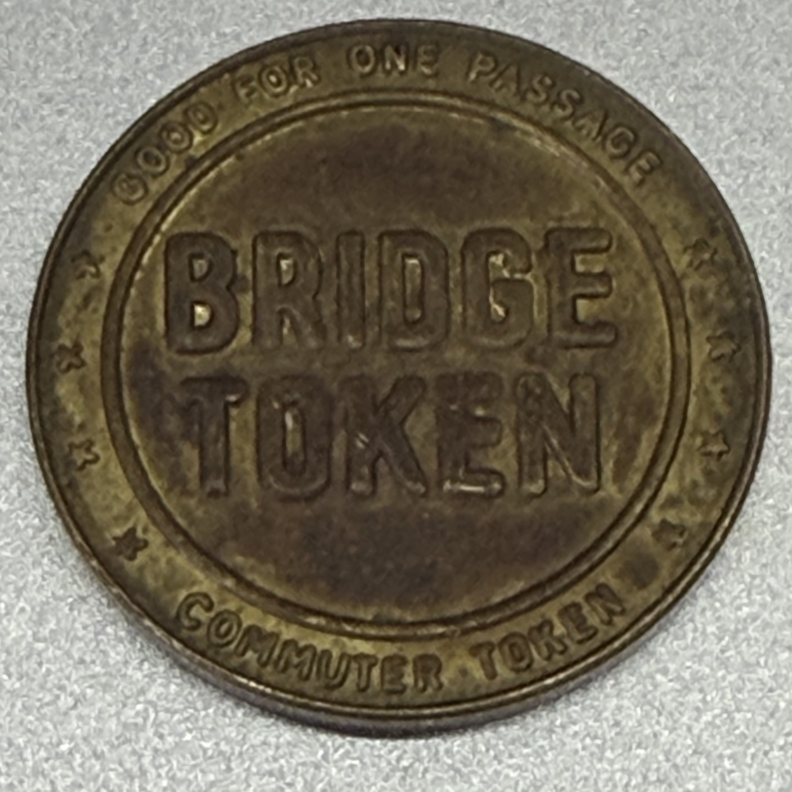 PA  Delaware River Bridge Bridges Commuter Brass Token MEM Mint 233085