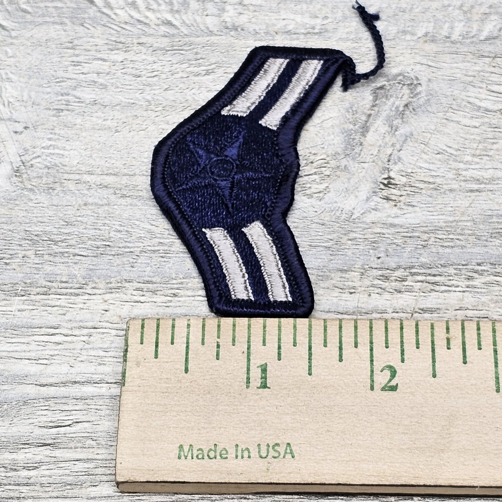 US Air Force Airman First Class E3 Blue Chevron Ranks 3” Patch USAF