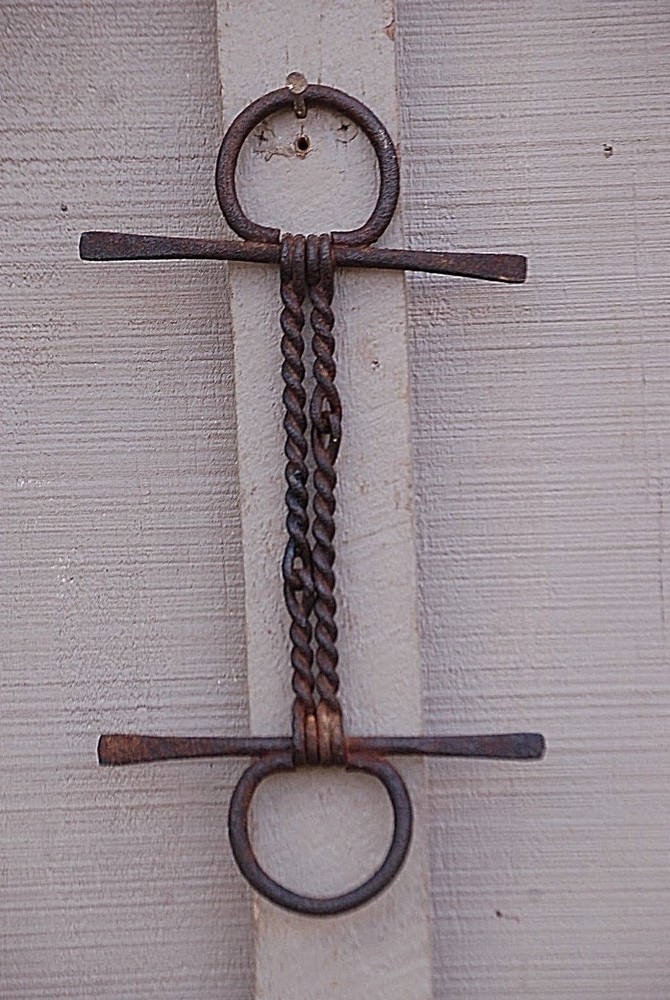 Blacksmith Primitive Twisted Snaffle Draft Horse Mule Bit 5-1/2" Mouth Piece