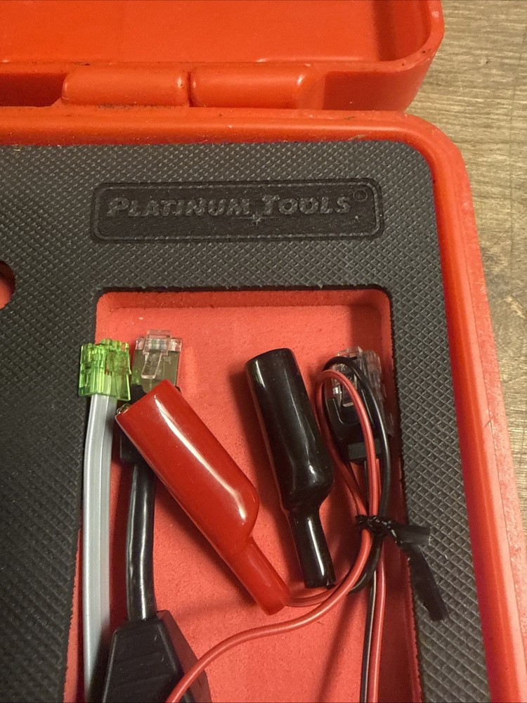 Platinum Tools T129K1 T129 Vdv MapMaster 2.0 cable coaxTester Kit case Good Work