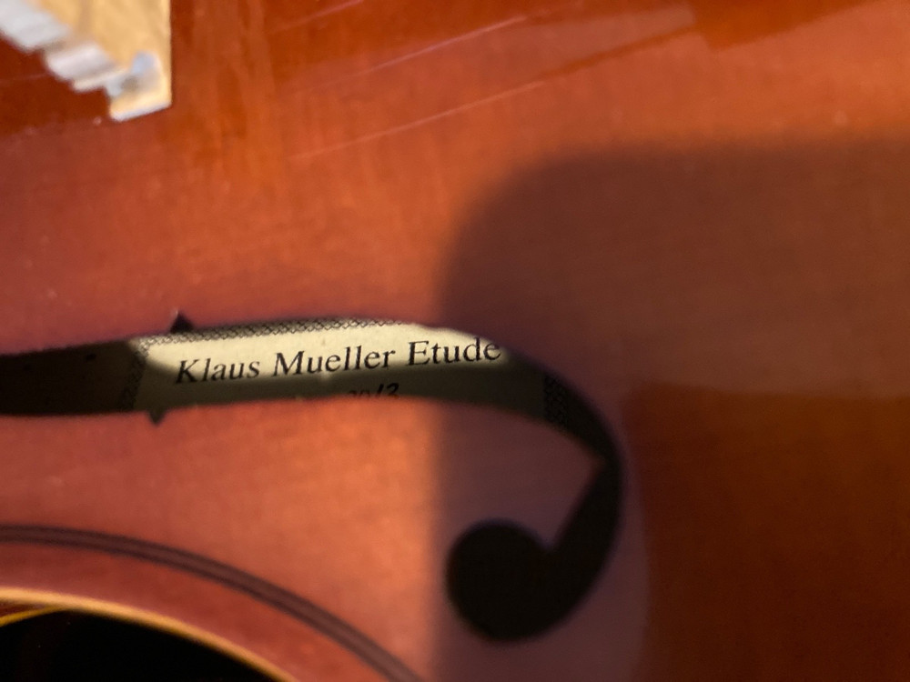 3/4 Klaus Mueller Etude