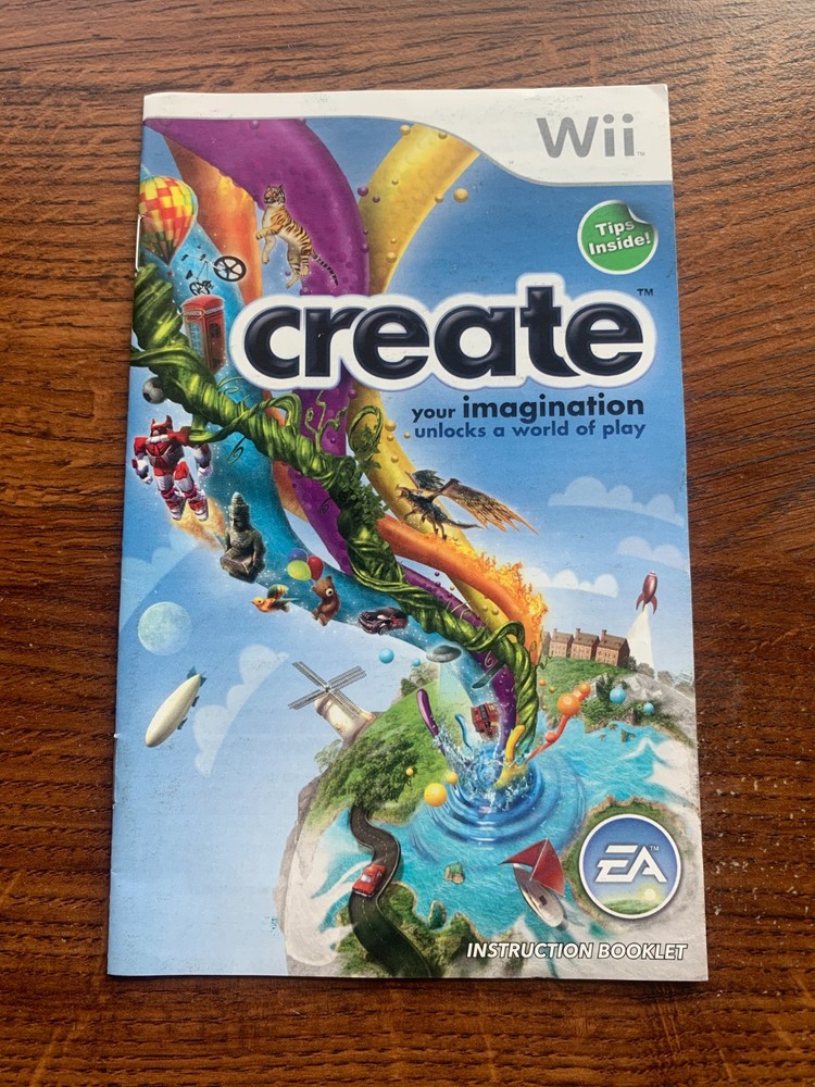Create Nintendo Wii Instruction Manual Only