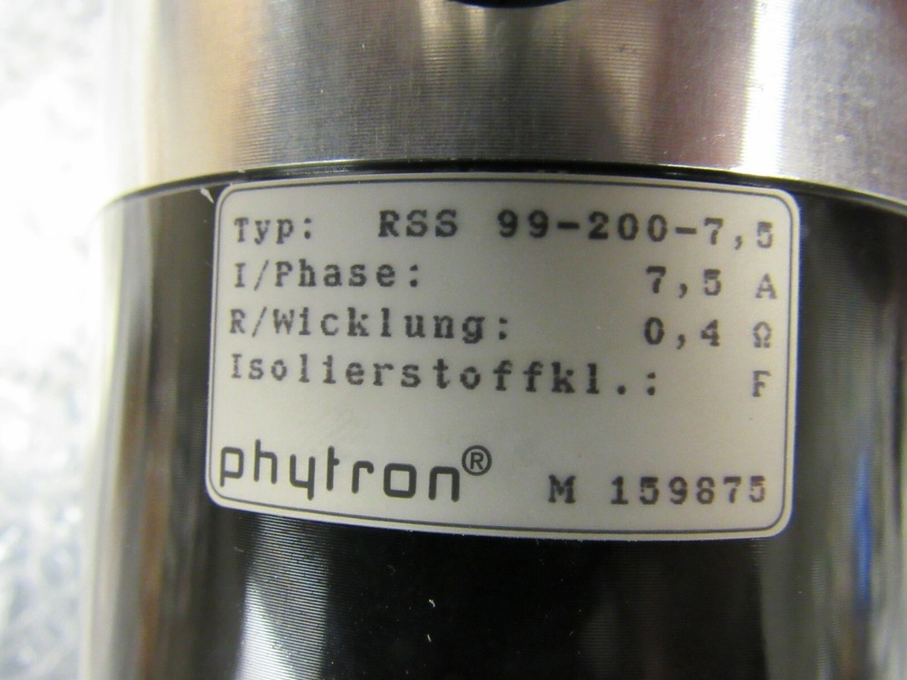 PHYTRON RSS99-200-7,5 7.5A STEPPER MOTOR *NNB*