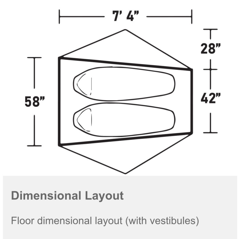 Denali Outdoors 2-Person Tent – Lightweight 3-Season Camping Backpacking Light