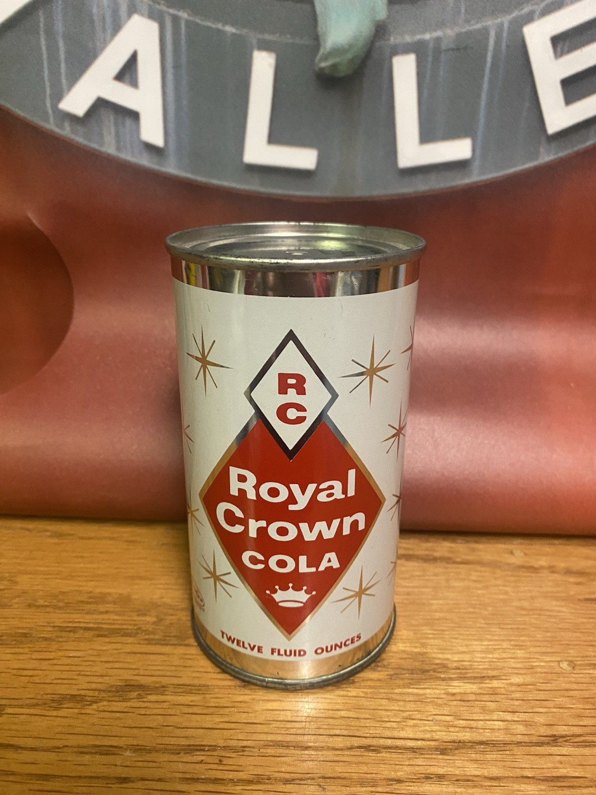 Royal Crown Flat Top Soda Can Rc Cola Old Vintage Columbus Ga