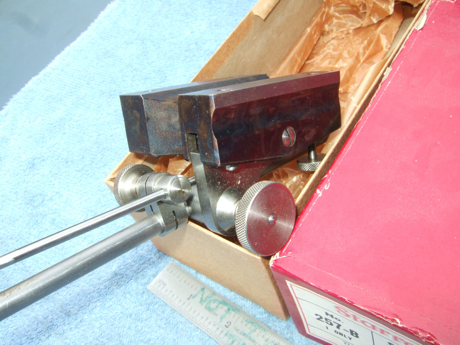 STARRETT SURFACE GAGE 257b OLD VINTAGE PRECISION INSPECTION TOOL GRINDER MILL #A