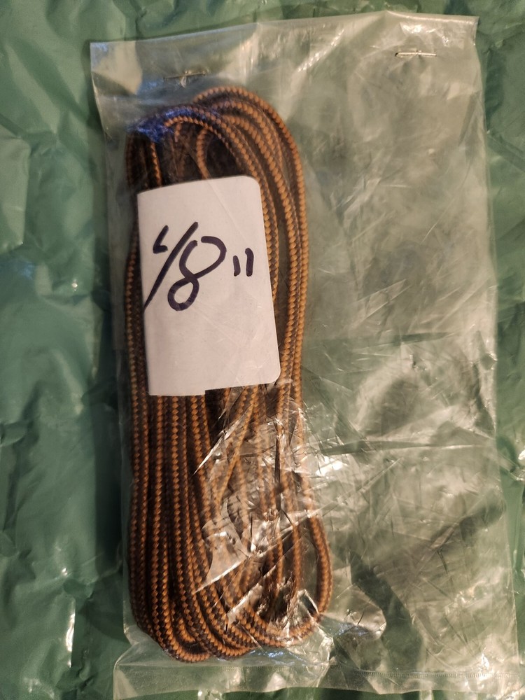 NEW Round Brown & Black 48" Nylon Boot Shoelaces