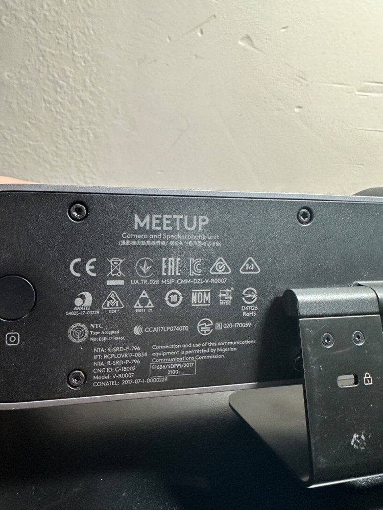 Logitech Meetup 960-001101 Video Conferencing Camera- complete w/ac+remote+us