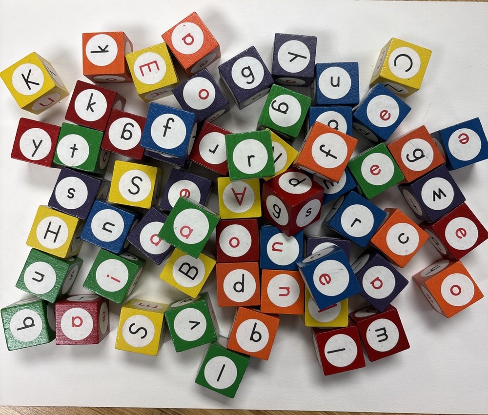 Alphabet Cube Game Education Teaching Phonics