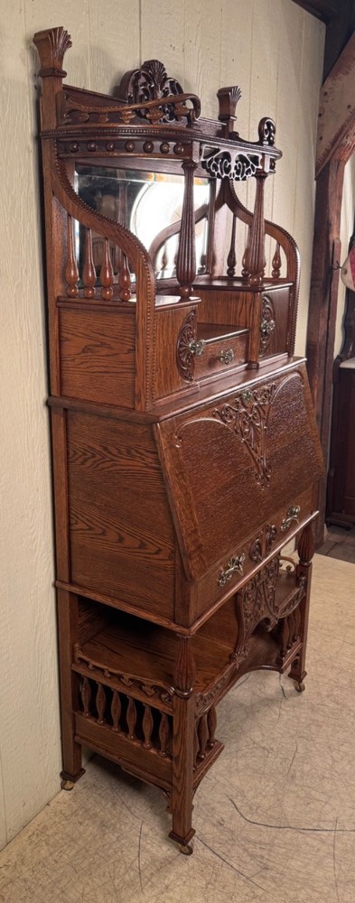 Antique Oak Cowboy Desk