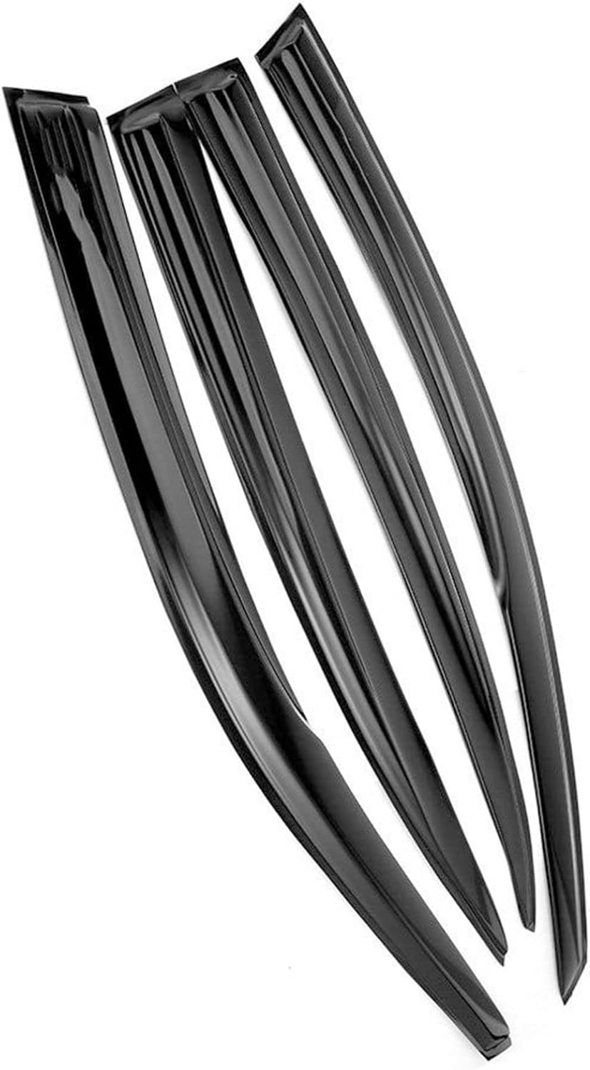 Window Visors Rain Guards Deflectors - 4-Pack Side Window Deflector Vent Shade