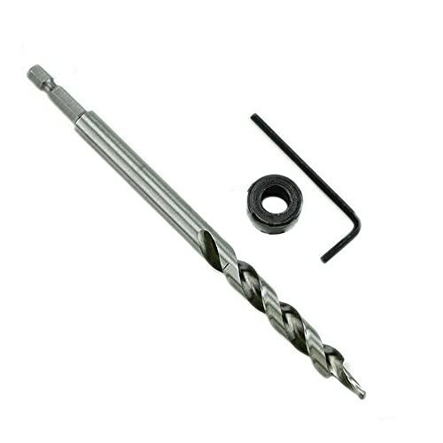 2 Set Step Drill Bit Hex Twist Drill Bits Kit Pocket Hole Tool