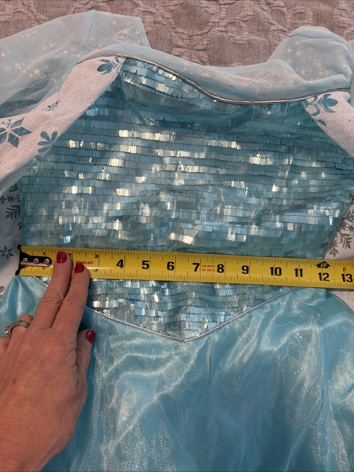 Disney's Frozen Elsa Snow Queen Gown Classic Girls Costume, Medium/7-8