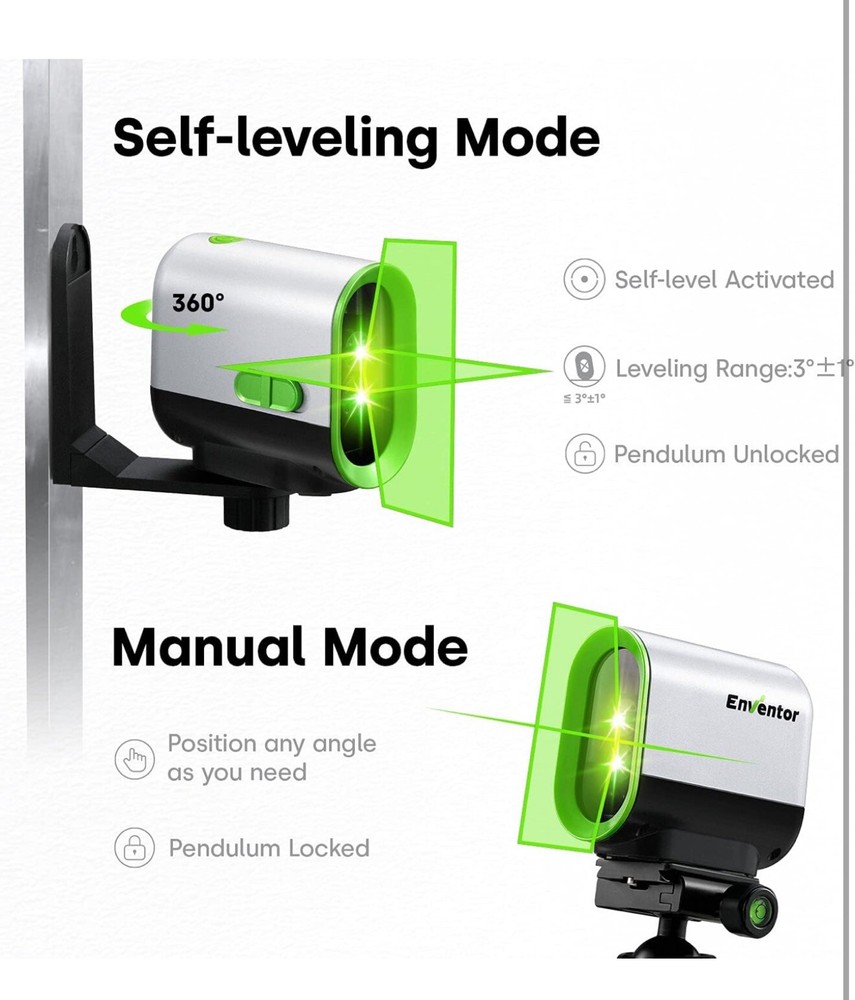 Green Laser Level, Self Leveling Laser Level, Horizontal Vertical Cro