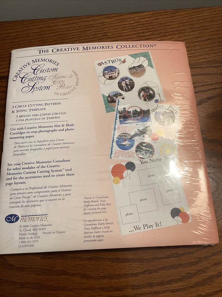 (2) Creative Memories Custom Cutting System Circles & Oval Patterns & templates