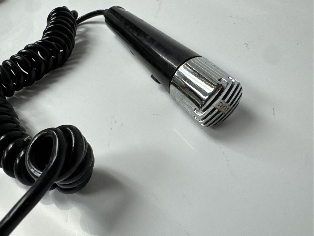 Original Vintage Lear Jet Microphone Black Untested