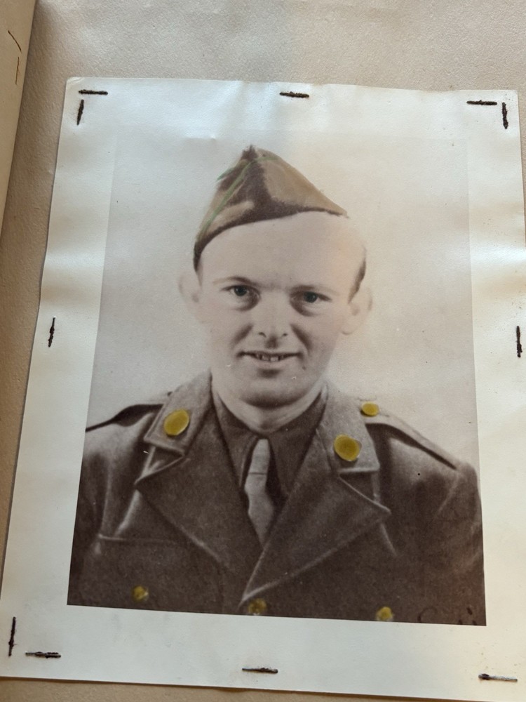 WWII US Scrap book of Robert Joseph May Photos, ID’s, Menu’s, Booklets,