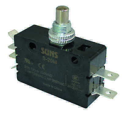 SUNS S-20M Panel Plunger Snap Action 25A Micro Switch ADPFF3J04AC