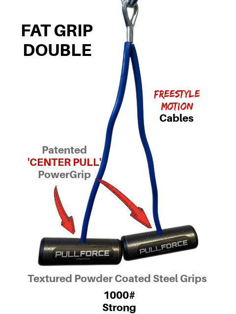 LPGmuscle PULL FORCE Double Handle Cable Machine Attachment
